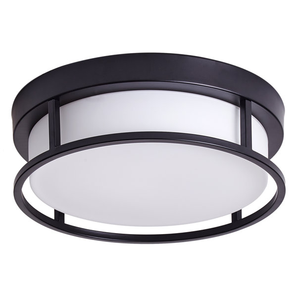 Wrought Studio Arath 2Light Round Flush Mount Ceiling Light Wayfair